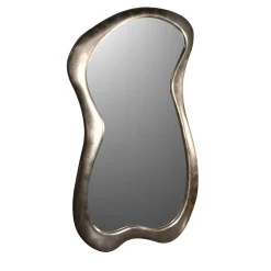 BI Large Avant-Garde-Style Silvery Mirror
