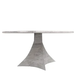 Bianca Round Travertine Table