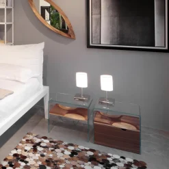 Bifronte Nightstand with Drawer by Toyo Ito