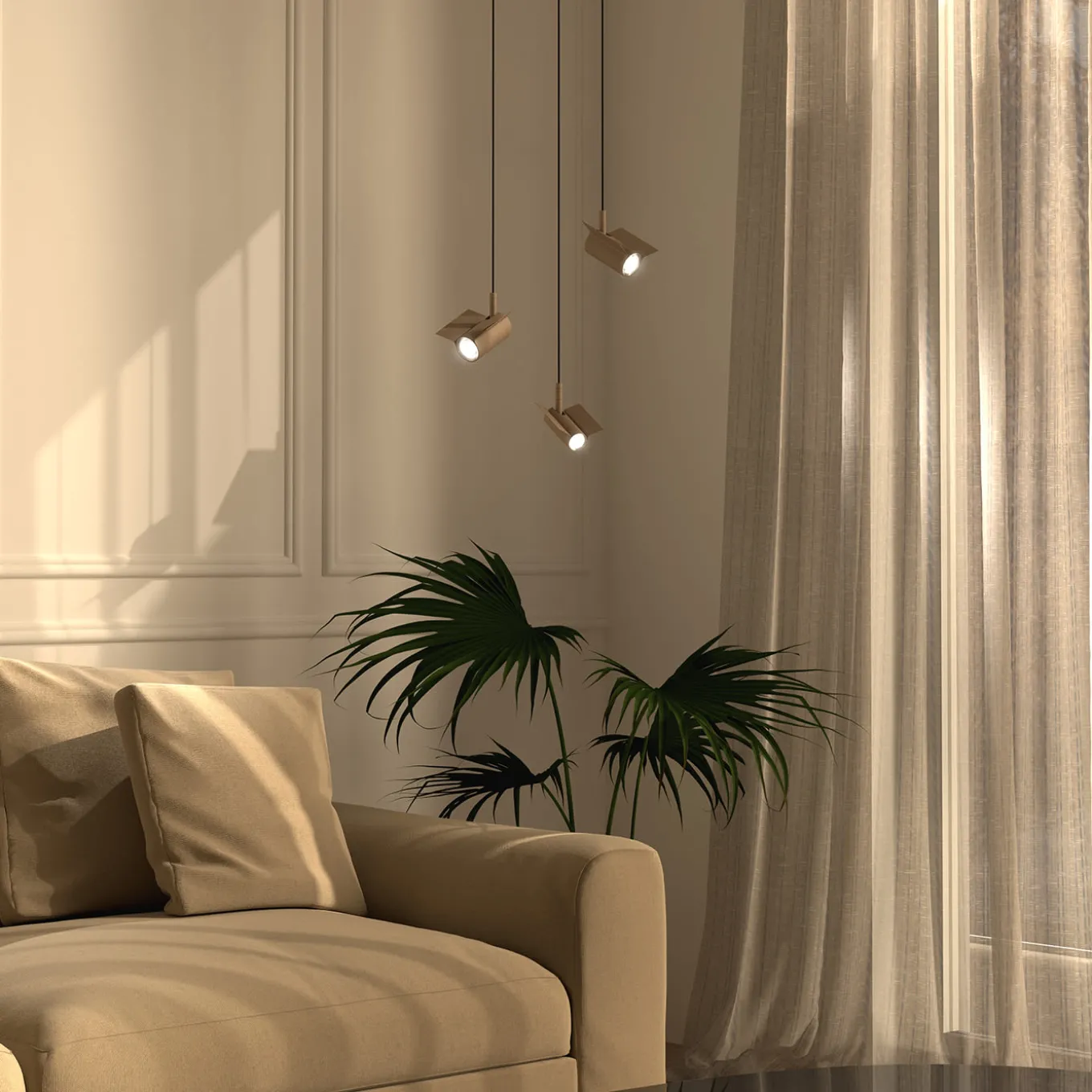 Big & Small Beige Rondine Pendants