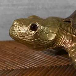 Big Turtle Brass Sculpture