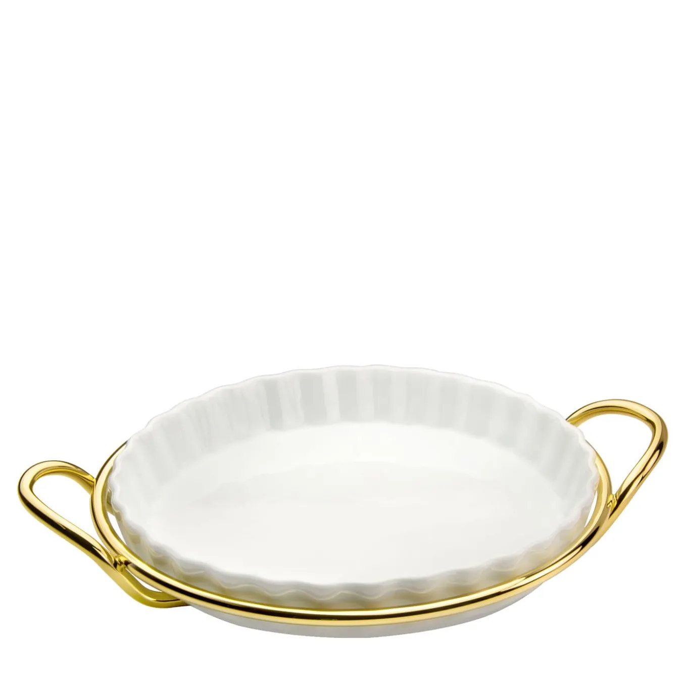 Binario 2 White & Gold Cake Pan