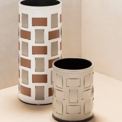 Bino Beige Bin with Lisbona Pattern