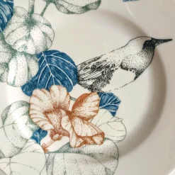 Bird Song Set of 2 Polychrome Bread Plates #1