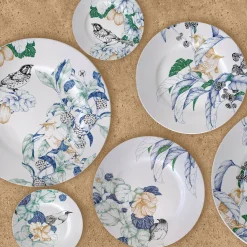 Bird Song Set of 2 Polychrome Bread Plates #1