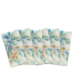 Bird Song Set of 6 Polychrome Napkins