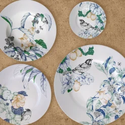 Bird Song Set of 2 Polychrome Bread Plates #2