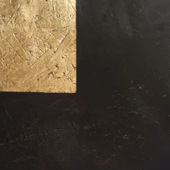 Black & Gold Wood Bed Headboard