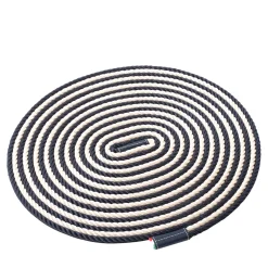 Black & White Coiled Rope Table Mat