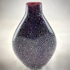 Black & White Filigree Murrine Large Vase