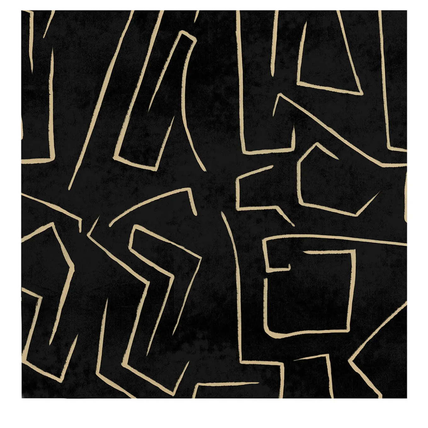 Black and Gold Art Minimalist Wallpaper