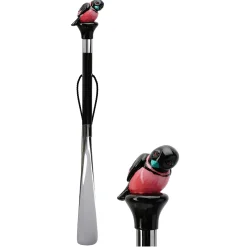 Black and Pink Sparrow Shoehorn
