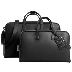 Black Cristallo Mini Weekend Bag