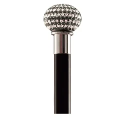 Black Crystal Sphere Cane