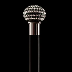 Black Crystal Sphere Cane