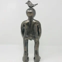 Black Deep-Sea Diver Sculpture