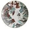 Black Dragon Pool Porcelain Soup Plate With Leaves #3