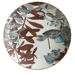 Black Dragon Pool Porcelain Soup Plate With Leaves #5