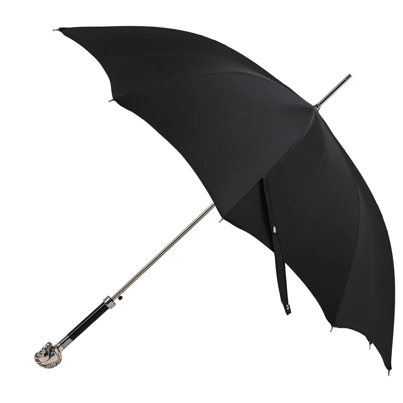 Black Honeycomb Umbrella with Horse Handle