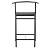 Black Kitchen Stool with Lasten Seat
