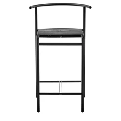 Black Kitchen Stool with Lasten Seat