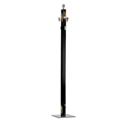 Black Lacquered Wood Coat Stand