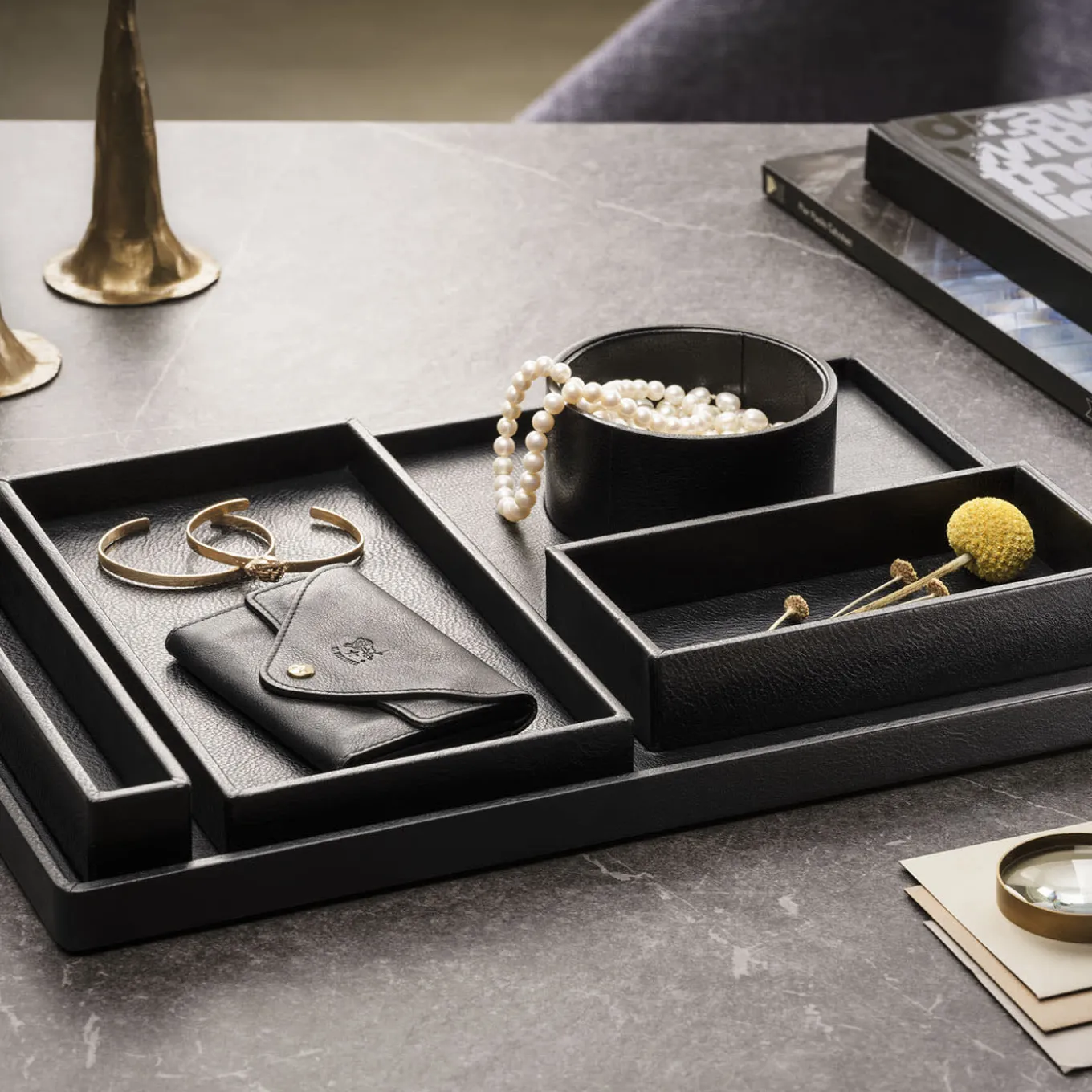 Black Leather Canteen Tray 02 by Shawn Henderson