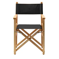 Black Leather Director Chair