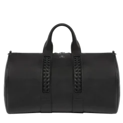 Black Leather Duffle Bag