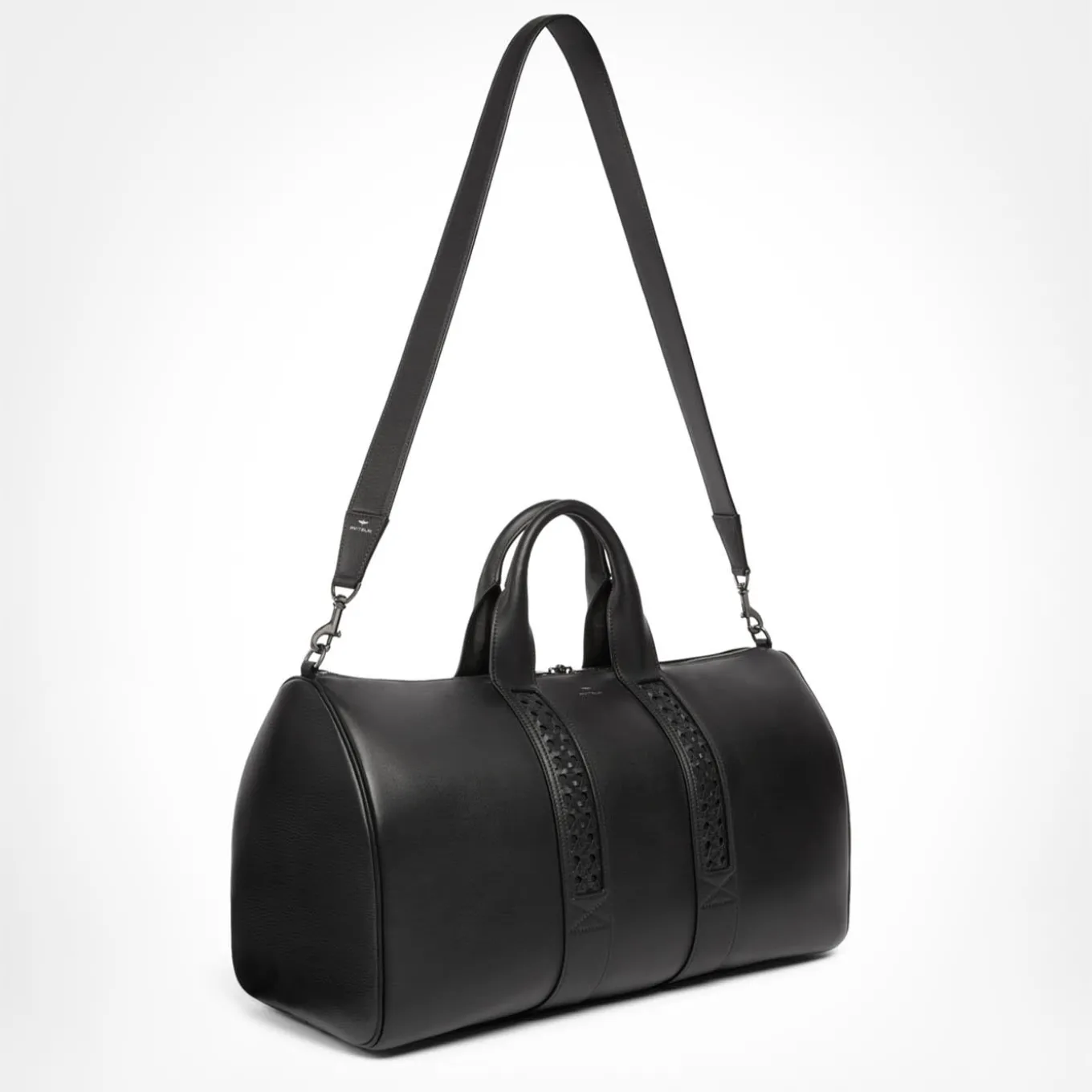 Black Leather Duffle Bag