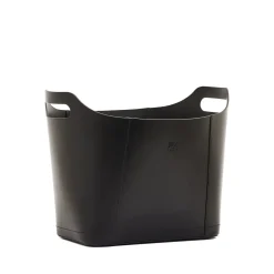 Black Magazine Holder in Leather