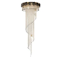 Black Magic Flower Chandelier