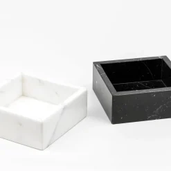 Black Marble Guest Towel Tray