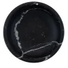 Black Marquina Marble Round Decorative Tray