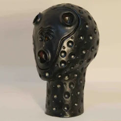 Black Monkey Head Sculpture