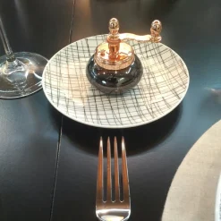 Black Nickel And Copper Plated Brass Pepper Mill And Salt Shaker