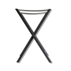 Black Notte Leather Tray Servier Plateau