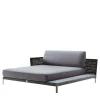 Black Outdoor fabric Chaise Longue