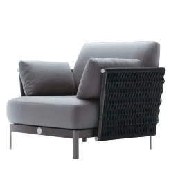 Black Outdoor Occasional fabric Chair