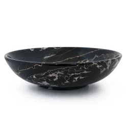 Black Portoro Marble Fruit Bowl