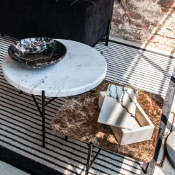 Black Portoro Marble Fruit Bowl