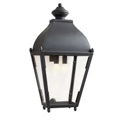 Black Reggio Porch Light