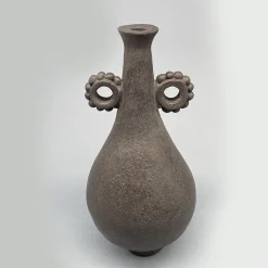 Black Stoneware Decorative Vase N.22