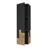 Black Suspended Vertical Fiammifero Cabinet by Giulia Contaldo