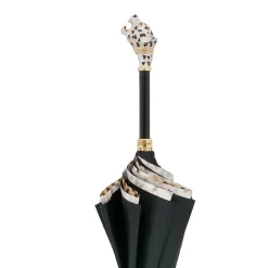 Black Umbrella with Jaguar Handle