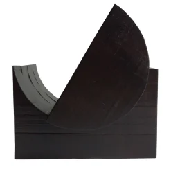 Black Wood Magazine Rack by Pietro Meccani