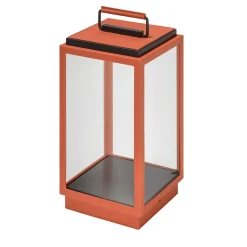 Blakes Orange Leather Table Lamp