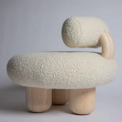 Bling Bling White Lounge Chair