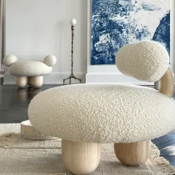 Bling Bling White Lounge Chair