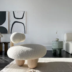 Bling Bling White Lounge Chair